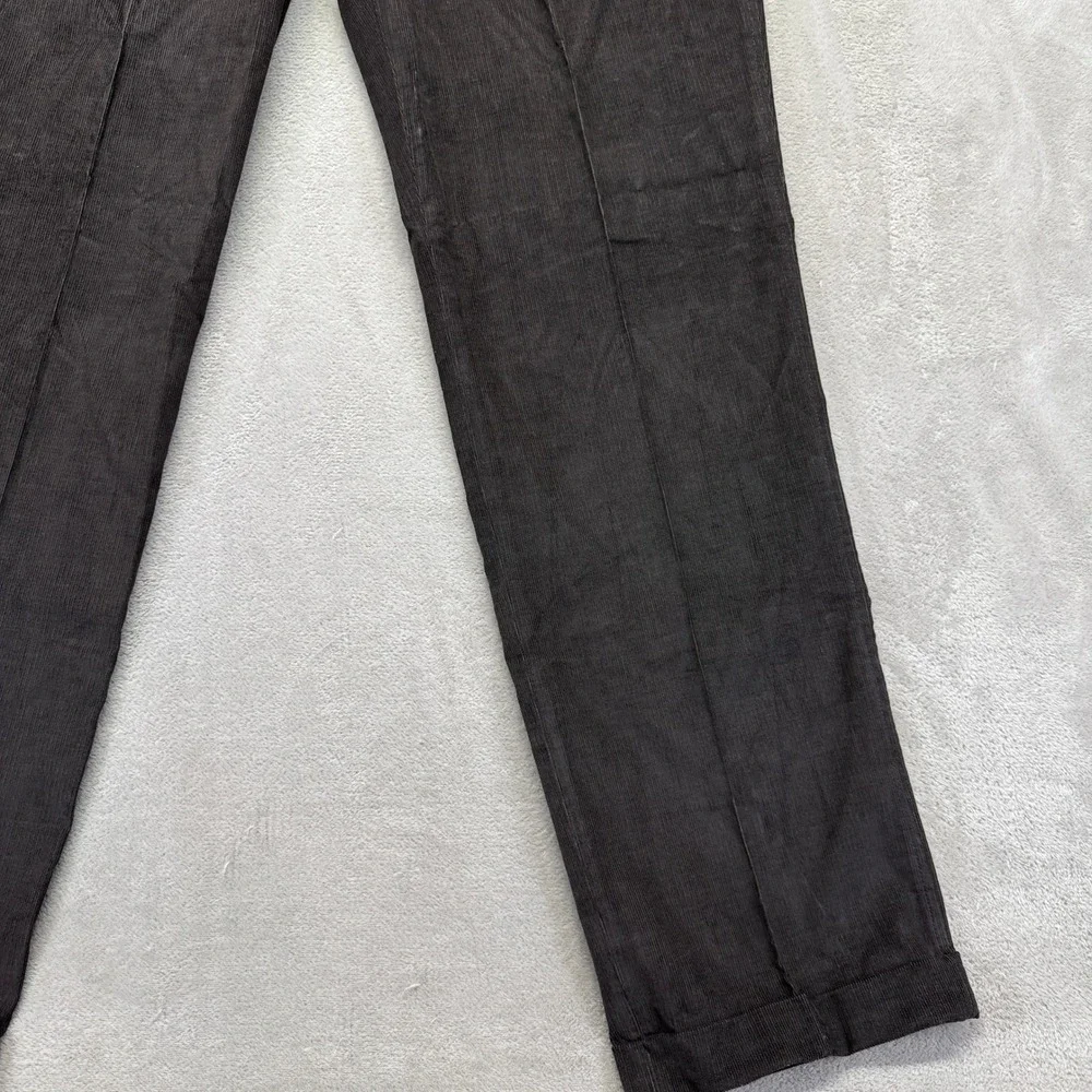 Vintage Lands' End Pants Mens 36 Long Corduroy Pleated Trousers Dead Stock‎ USA